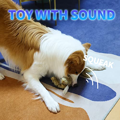 All For Paws Squeaky Dog Toys Animal Plush Dog Toy Puppy Toys Classic-Brown Rabbit-L #TOP4