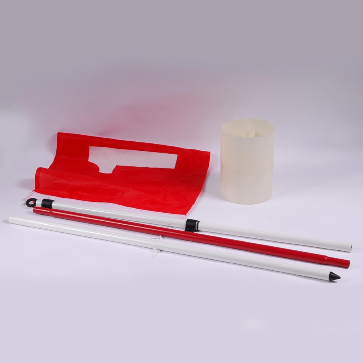 Flag Hole Cup Flagstick Section Golf Practice Pole for Backyard Putting Green Training for Outdoor Sports and Garden Use