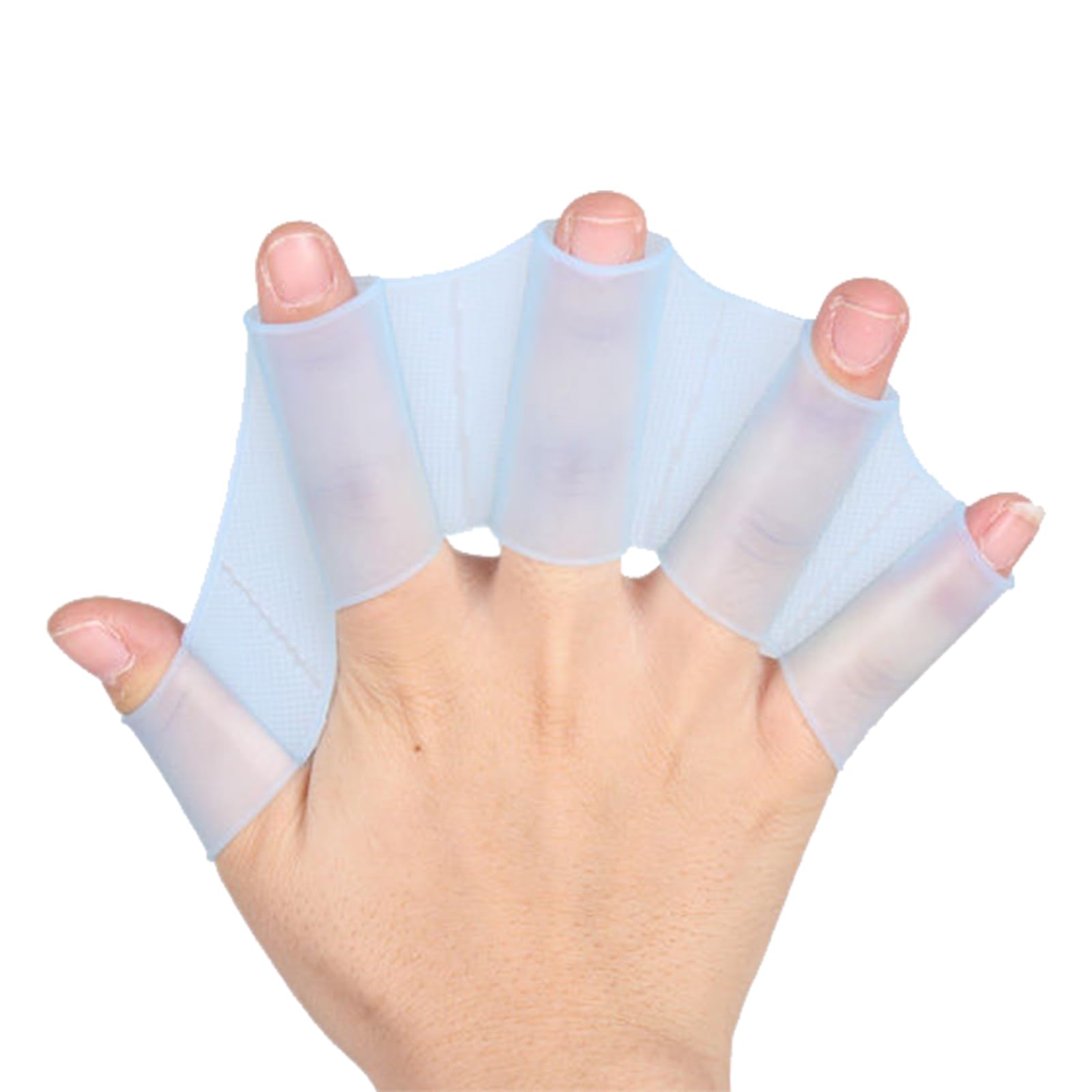 2 pares de aletas de mano de silicona para natación, guantes de natación de silicona, guantes de natación con malla de rana, guantes de natación, guantes acuáticos, aletas de mano de silicona para
