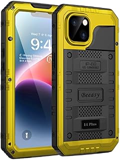 Beeasy for iPhone 12 Pro Max Case Waterproof Heavy Duty Shockproof Tough Metal Armour Cover Dustproof Built-in Screen Protector, 360 Full Body Military Protective Rugged Case for 12 Pro Max 6.7"