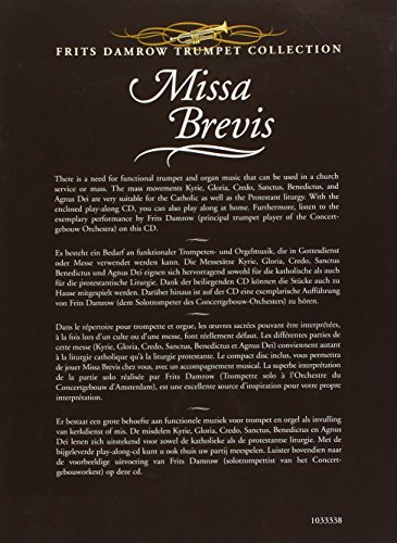 Missa brevis trompette partition classique et son disque de travail
