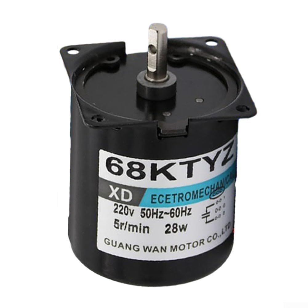 1 moteur synchrone à aimant permanent compact 220 V AC Moteur synchrone 68 KTYZ Moteur synchrone à aimant permanent 2 5 tr/min 110 tr/min Idéal pour la maison/le bureau (2,5 tr/min)