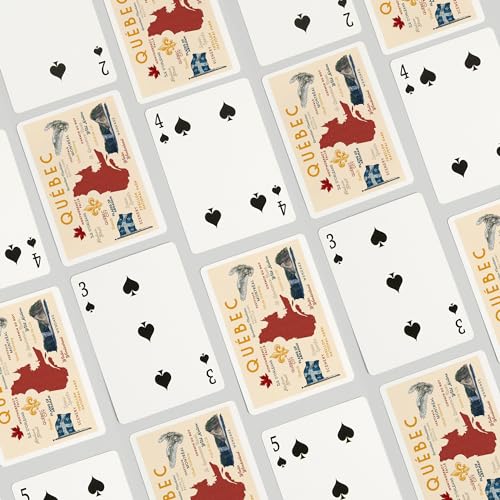 52 Naipes de Poker Quebec Canadá, Tipografía e Iconos miniatura 4