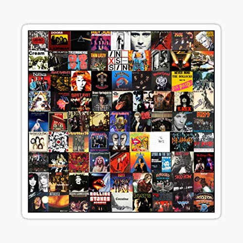 Rock Vinyl Collage Sticker - Sticker Graphic - Auto Wall Laptop Cell Truck Sticker for Windows Cars Trucks