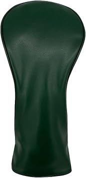 Vxuxlje Golf UT Wood Club Protective Cover Pure Green PU Universal 1 3 5 Number Head Sleeve