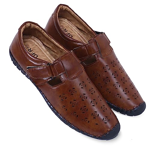 Image of DFR Ethnic Traditional Casual Loafer Sandal Juti Shoe for Men