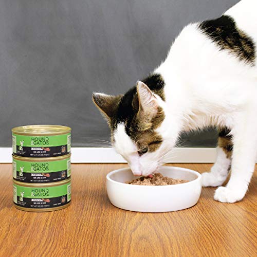 Hound & Gatos Wet Cat Food, 98% Lamb & Liver, 5.5 Oz (Pack Of 24) #TOP4