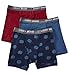 Lucky Cotton 1X1 Rib Boxer Briefs - 3 Pack (161PB06) XL/Rose/Indigo/Bering Sea