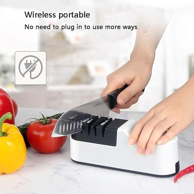 Professional Electric Knife Sharpening, High-Precision Household Small Quick Sharpener, Used for Coarse and Fine Grinding