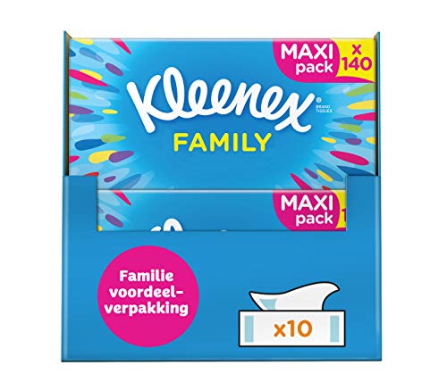 Kleenex Family tissues - 1400 tissues - 10 x 140 stuks - Voordeelverpakking