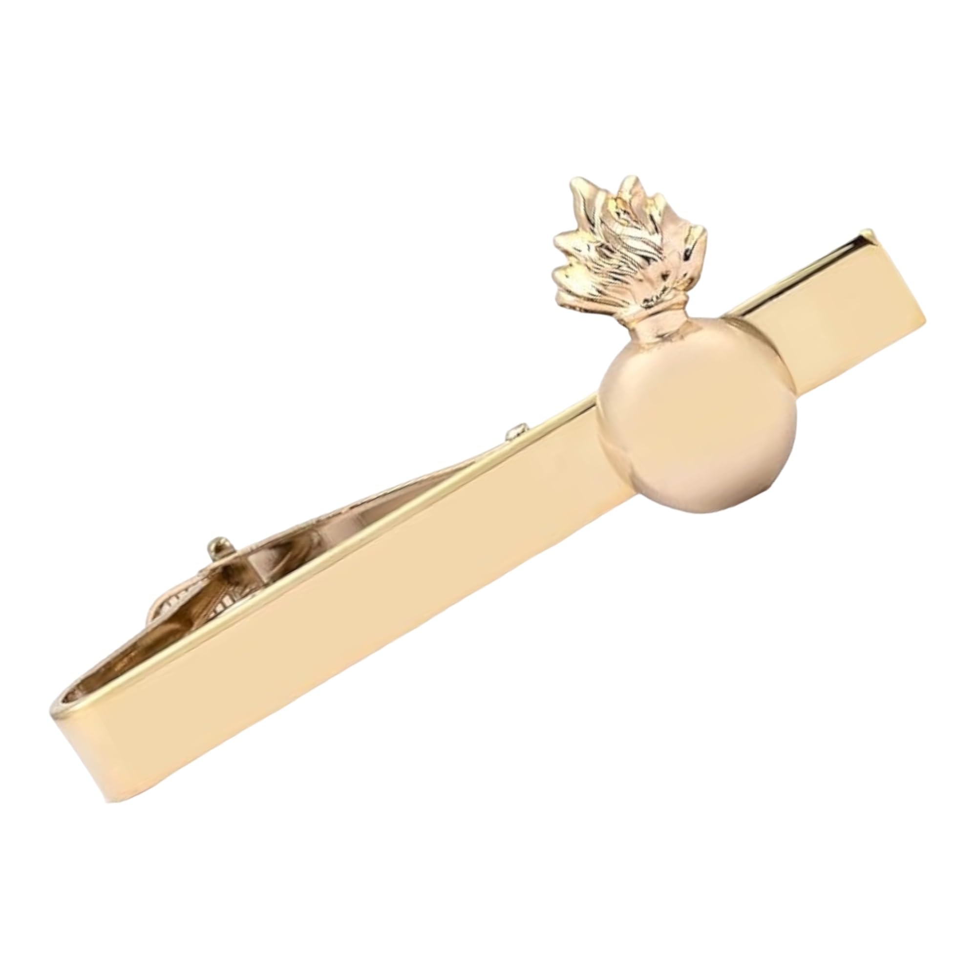Pasador de Corbata Emblema de Artillería 18x10 mm | Pasador Original para Regalar | Pasador de Pinza Dorado | Broches Exclusivos | Complementos de Moda para Hombres