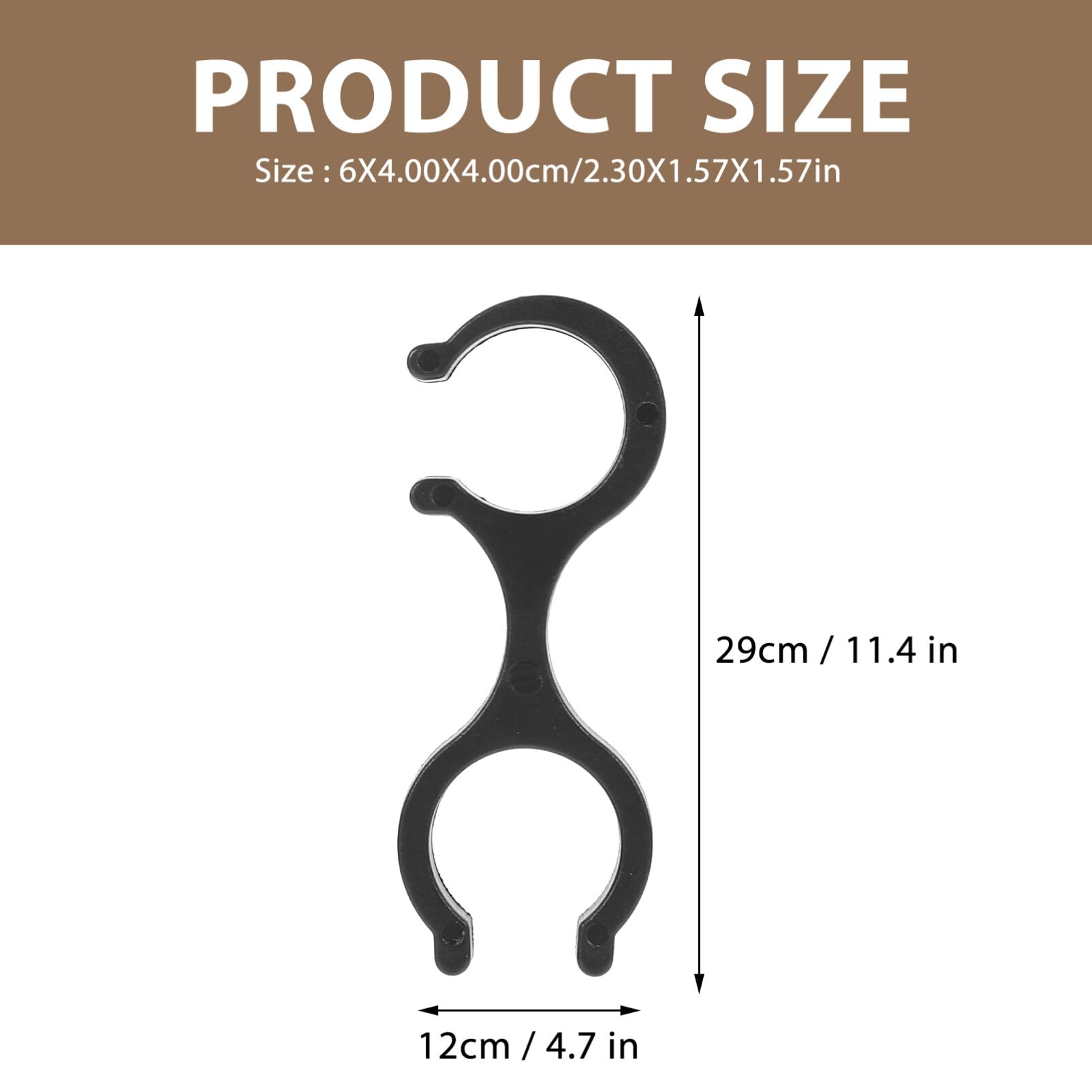 Lot 8 Clips Pour Bâtons De Randonnée – Fixation 5-6 Cm, Pour Trekking Et Rangement