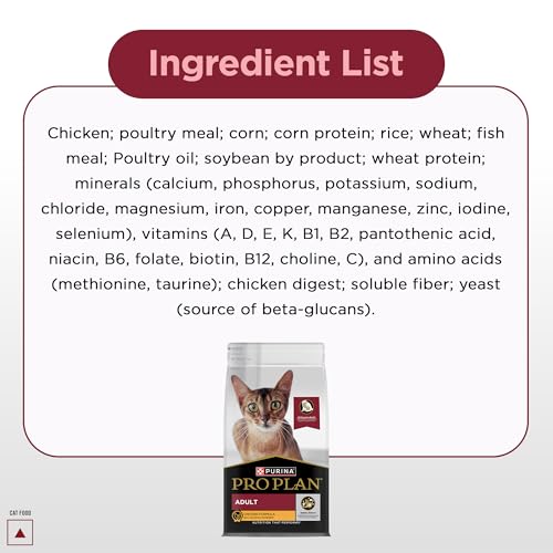 Image of PRO Plan Adult Cat Dry Food with Chicken, 1.2kg Pack