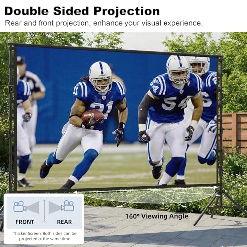 Wootfairy 200inch Projector Screen with Stand: Portable Wrinkle-Free Screen by wootfairy - Used condition - Image 5