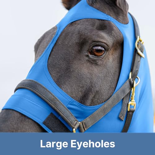 Image of Resistance Horse Hood Slinky Lycra Zippered Mane Braid Shoulder Guard - Horse Sleazy Slickers Care Sheet