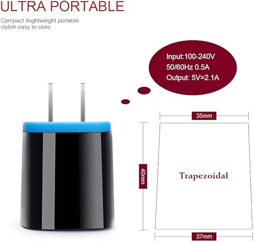 Miniatura 4 de Bloque de cargador de pared, adaptador de encendedor de cigarrillos C, cable C, cargador de teléfono Android de 6 pies, carga rápida
