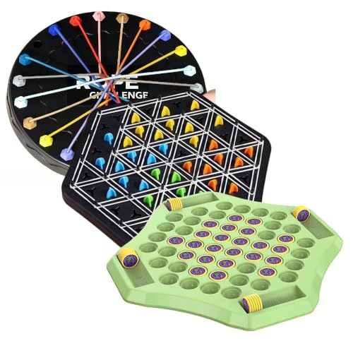 Image of Satpurush Combo Pack of 3 - Flipping Chess, Triangular Chess & Rope Challenge. Educational Indoor Games for Kids 7-14 (SAT-GAMEPACK)
