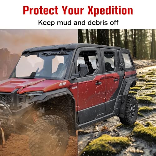 Image of Fender Flares for Polaris Xpedition XP /ADV 2024+, Full Coverage Front & Rear Extended Mud Flaps Splash Guards for Polaris Xpedition XP /XP 5 /ADV /ADV 5 2024+ Accessories (Replace #2890638)