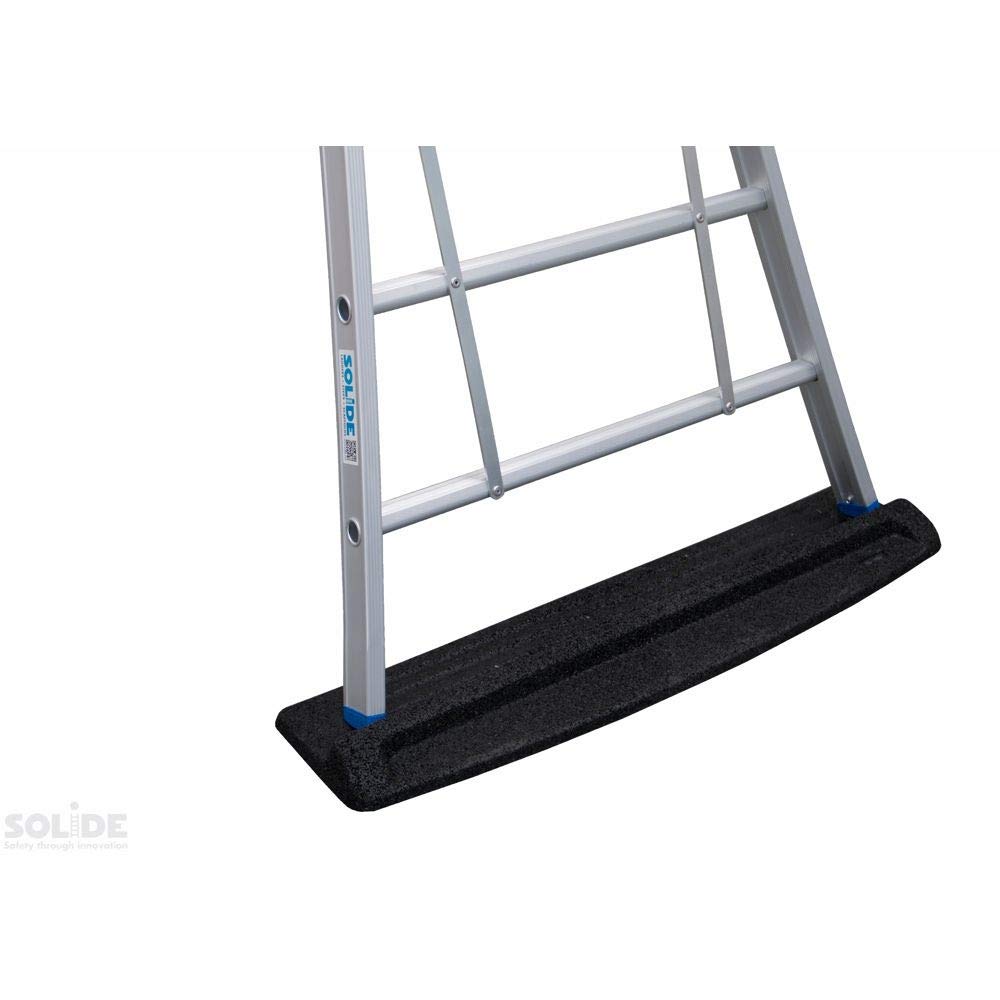 Maruflex Leiter AZS Leitermatte Aluminium 3-stufig Silber/Schwarz 17,91 Zoll 5,3 kg