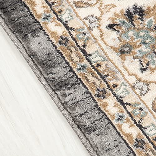 Carpeto Rugs Traditioneller Orientalischer Teppich mit Blumen - Kurzflor - Weich Teppich für Wohnzimmer, Schlafzimmer… – Bild 7