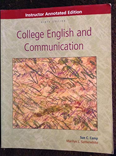 College English and communication (Instructor A... 0073106518 Book Cover