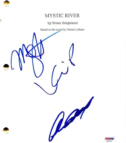 CLINT EASTWOOD, KEVIN BACON, MARCIA GAY HARDEN SIGNED AUTOGRAPH - MYSTIC RIVER FULL MOVIE SCRIPT - SEAN PENN, TIM ROBBINS, LAURENCE FISHBURNE, HARRY