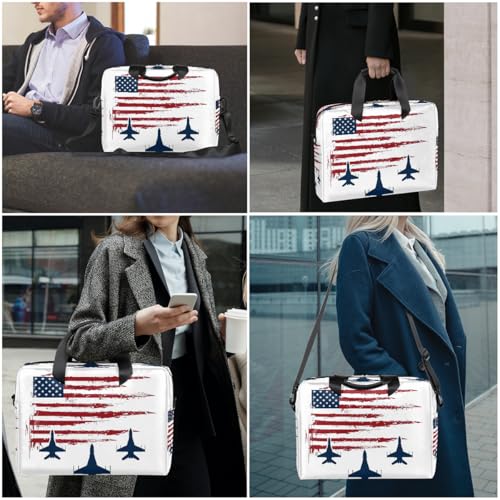 Bolso para portátil 15.6-16 pulg diseño bandera EE.UU. miniatura 2