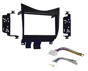 Double DIN Car Stereo Radio Installation Kit Compatible with Honda Accord 2003 2004 2005 2006 2007 Dash Kit + Wiring Harness
