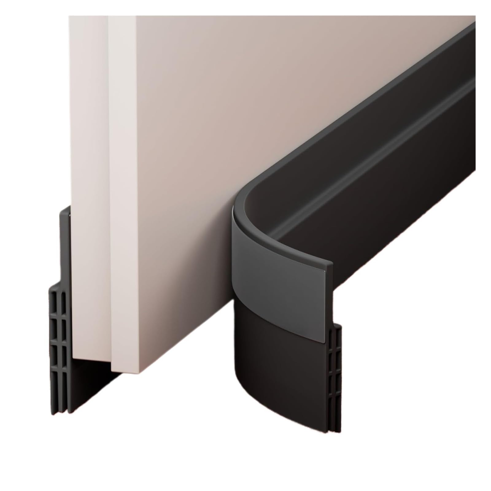 Draft Excluder For Doors Door Draft Stopper Sweep For Exterior & Interior Bottom Of Doors,Under Door Seal And Noise Insulation Weather Stripping(Black)