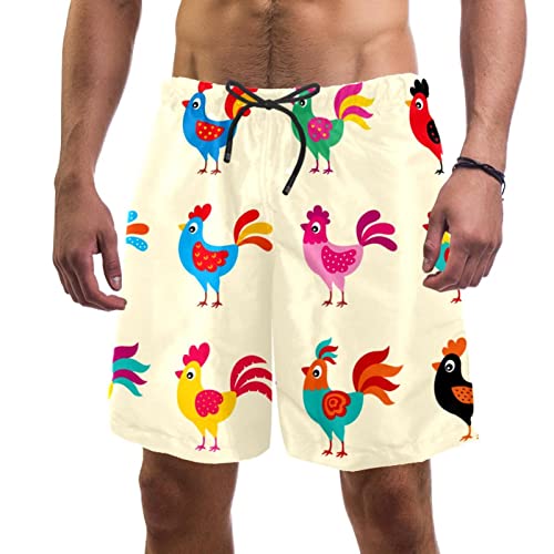 Maillots de bain pour hommes mignons JDEZ short de plage séchage rapide léger pour l'été