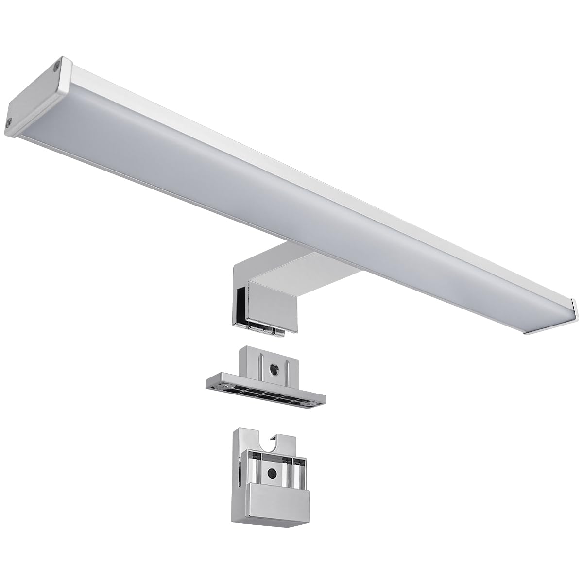 Long Life Lamp Company LED Mirror Light 3 Mounting Option Cool White 6500k 8W IP44 Shaving Wall Light ML27