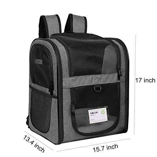 UG Pet Carrier Backpack,Ventilated for Large and Small Dogs and Cats Safety Features Travel Airline-Approved Outdoor Bag - Image 3