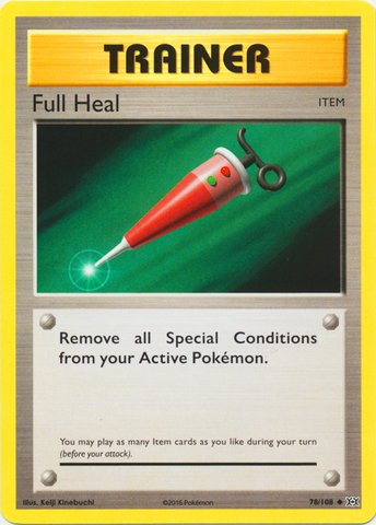 Pokemon - Full Heal (78/108) - XY Evolutions : Amazon.com.br