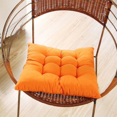 Soft Handmade Square Dining Chair Seat Pad Filled Ties Cushion Decor 35