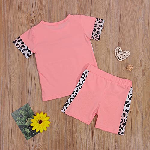 2PCs Toddler Girl Clothes Suit Crop Top a Maniche