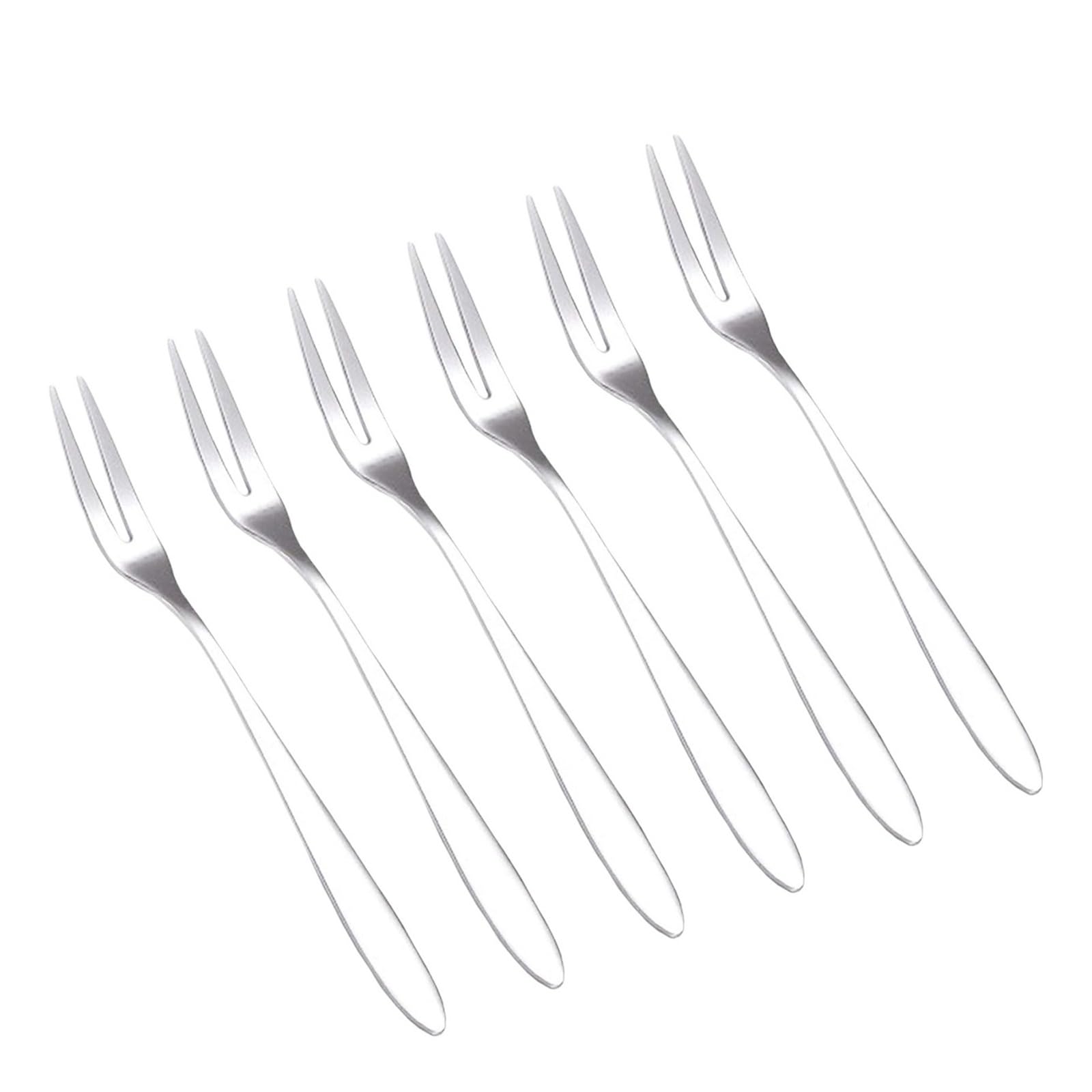 Wzptlkibad 5Pcs Mini Forks, 304 Stainless Steel For Cheese Cake Fruit Salad