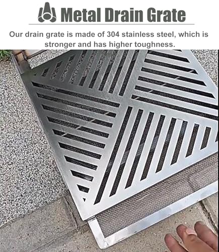 Grille d'évacuation durable et anti-obstruction pour eau extérieure
