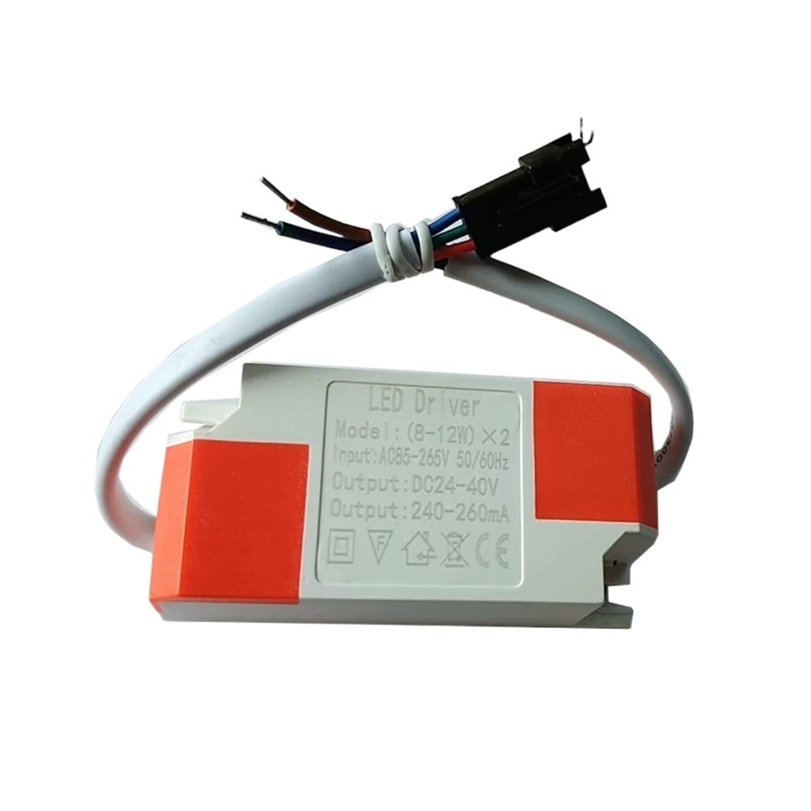 Alimentation bicolore 8-12W sans scintillement pour ruban LED