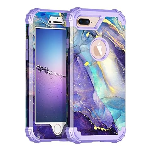 Rancase iPhone 8/7 Plus Case, Purple Cover