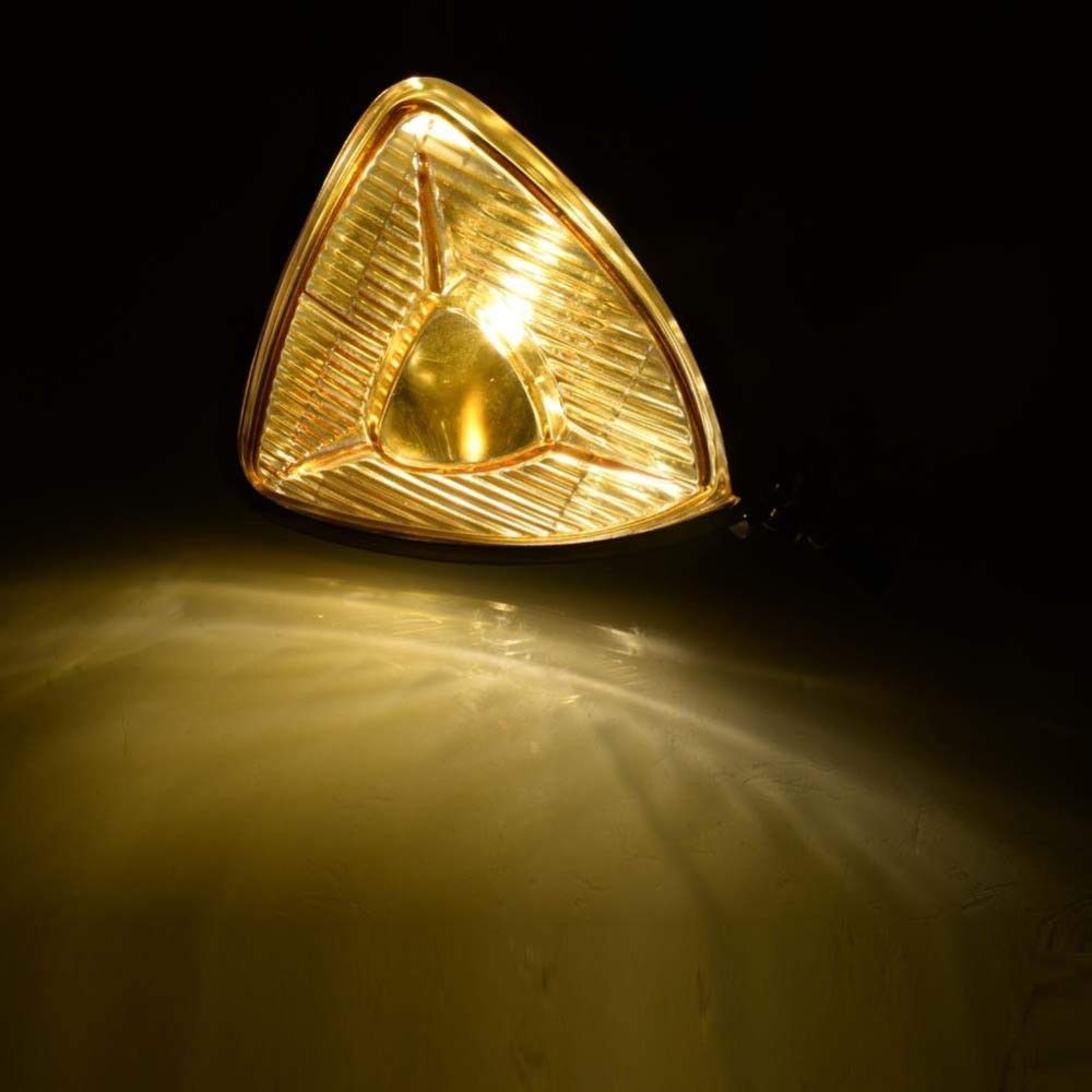 Phare triangulaire rétro pour motos H3, phare pour... – Grandado