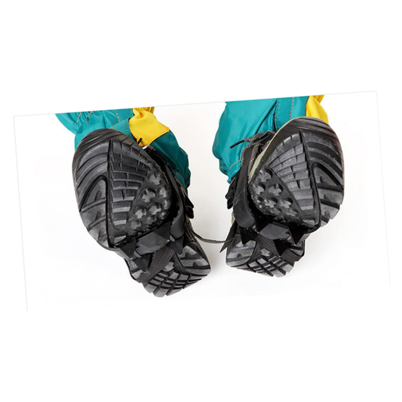 GALPADA Ice Climbing Crampons Anti-Skid Shoes Covers 4 Teeth for Men High Strength Manganese for Hiking