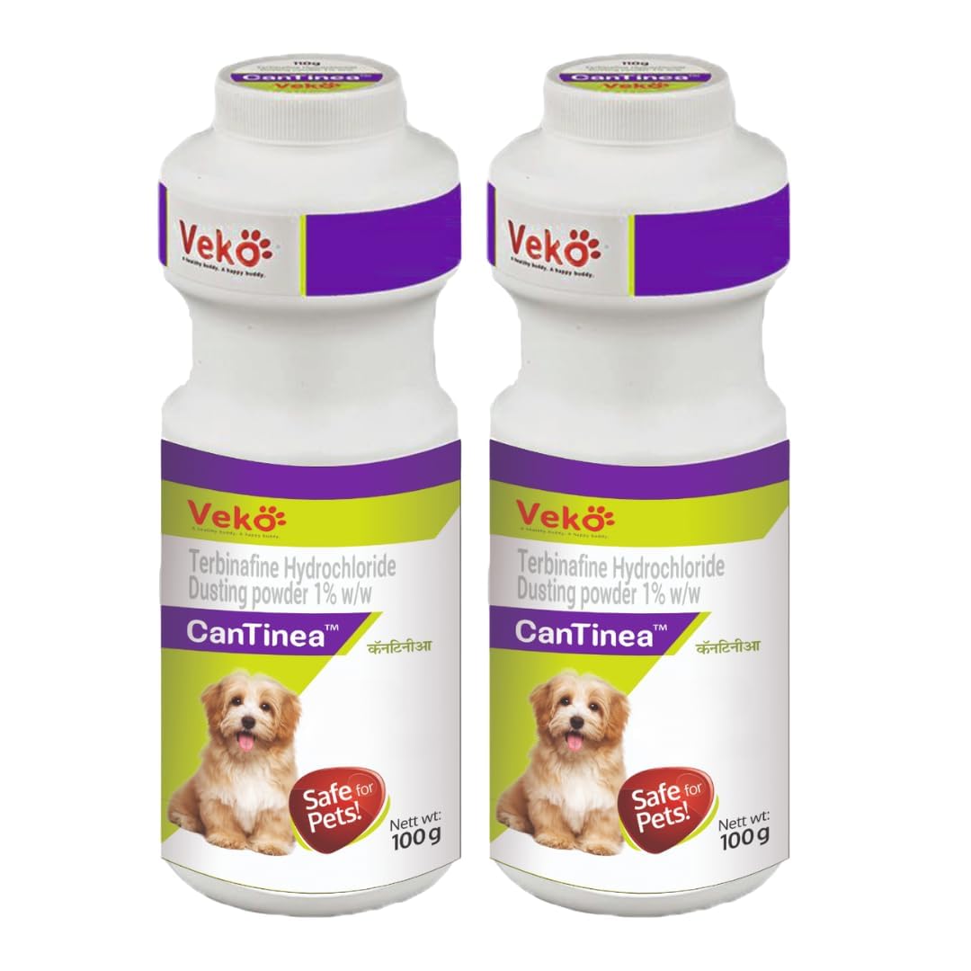Veko Cantinea Dusting Powder | Powder for Dog & Puppy 100 gm(Pack of 2)