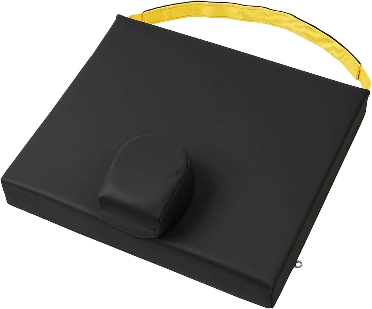 Secure Safety Solutions Wedge Pommel Cushion for Wheelchair | Safety Strap, Convex Bottom, Prevents Forward Sliding, Pressure Relief Foam, Improves Positioning