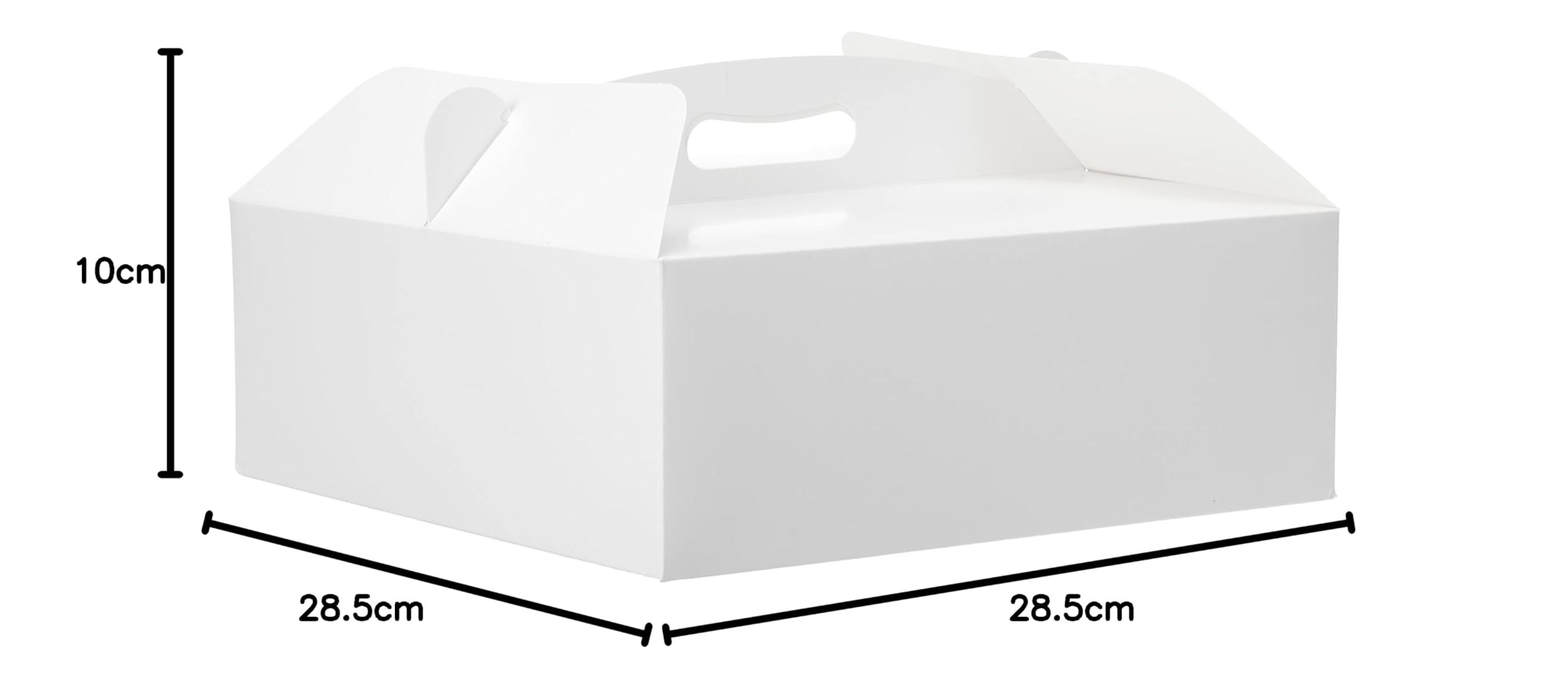 0340202 DECORA - pudełko na ciasto z uchwytem 28,5 x 28,5 x 10 godz