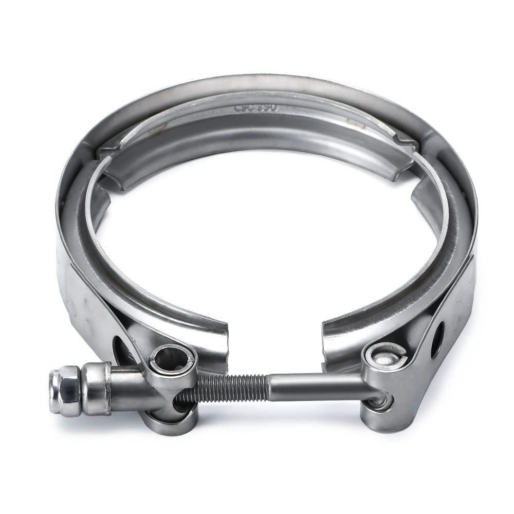 PTNHZ Universal Stainless Steel 3.5" V Band Clamp For Turbo, Downpipes, Exhaust Systems
