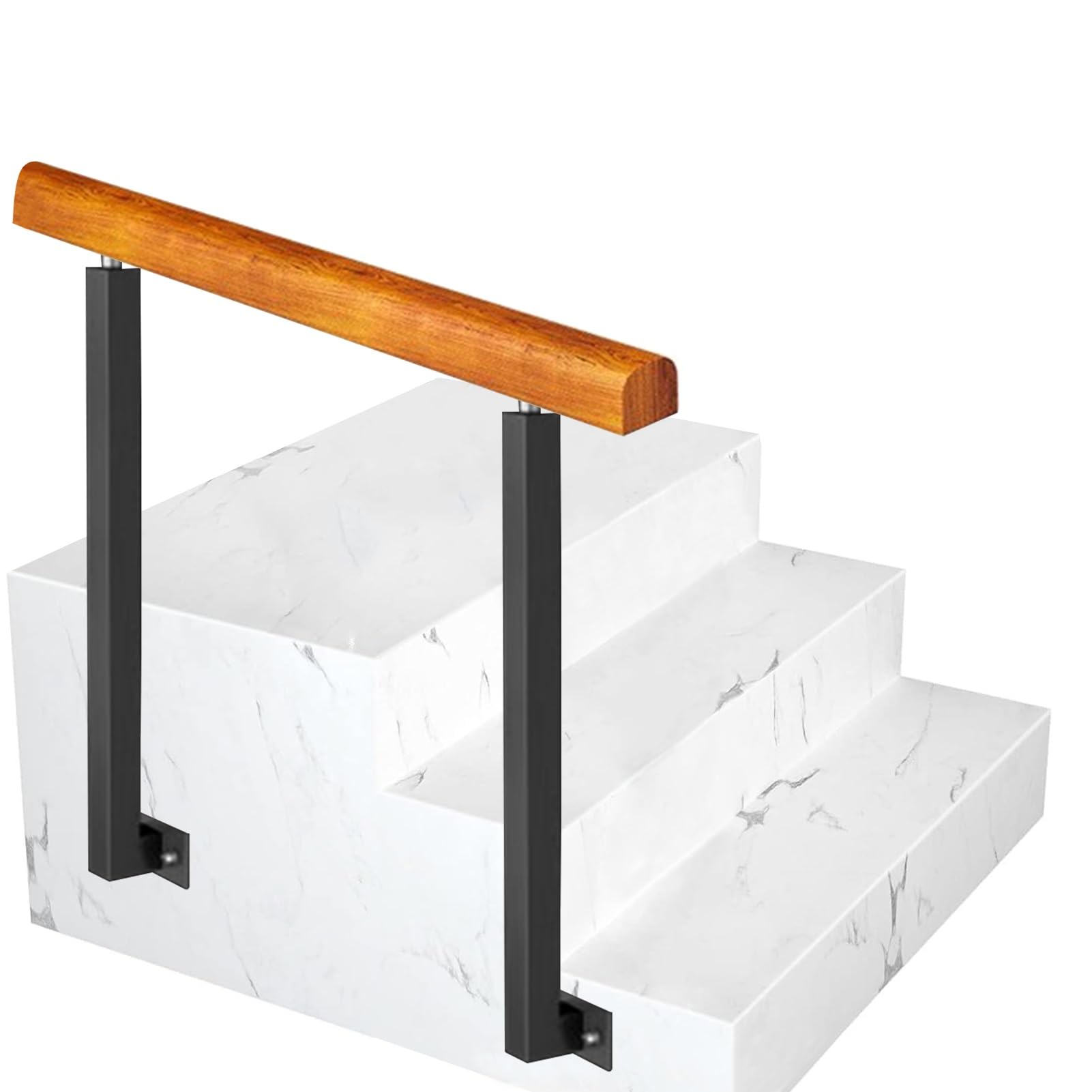 Rampe d'escalier extérieure pour marches de porche et descentes de jardin