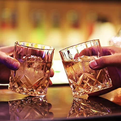 Kichefany Whiskey Glasses Set Of 6, 11 Oz Scotch Glasses, Old Fashioned Whiskey Glasses, Premium Rocks Glasses, Style Glassware For Bourbon, Rum Glasses, Bar Whiskey Glasses, Gifts For Men(Mixed) #TOP5