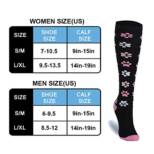 4 Pairs Compression Socks For Women & Men - Best Support For Medical, Circulation, Nurses, Running, Travel #TOP1