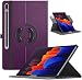 Produktbild TiMOVO Schutzhülle Kompatibel mit All-New Samsung Galaxy Tab S7 Plus 12.4 Inch Tablet (SM-T970/T975/T976), PU Lederhülle 90° Drehbar Auto Wach/Schlaf Multi-Winkel Hülle, Violett