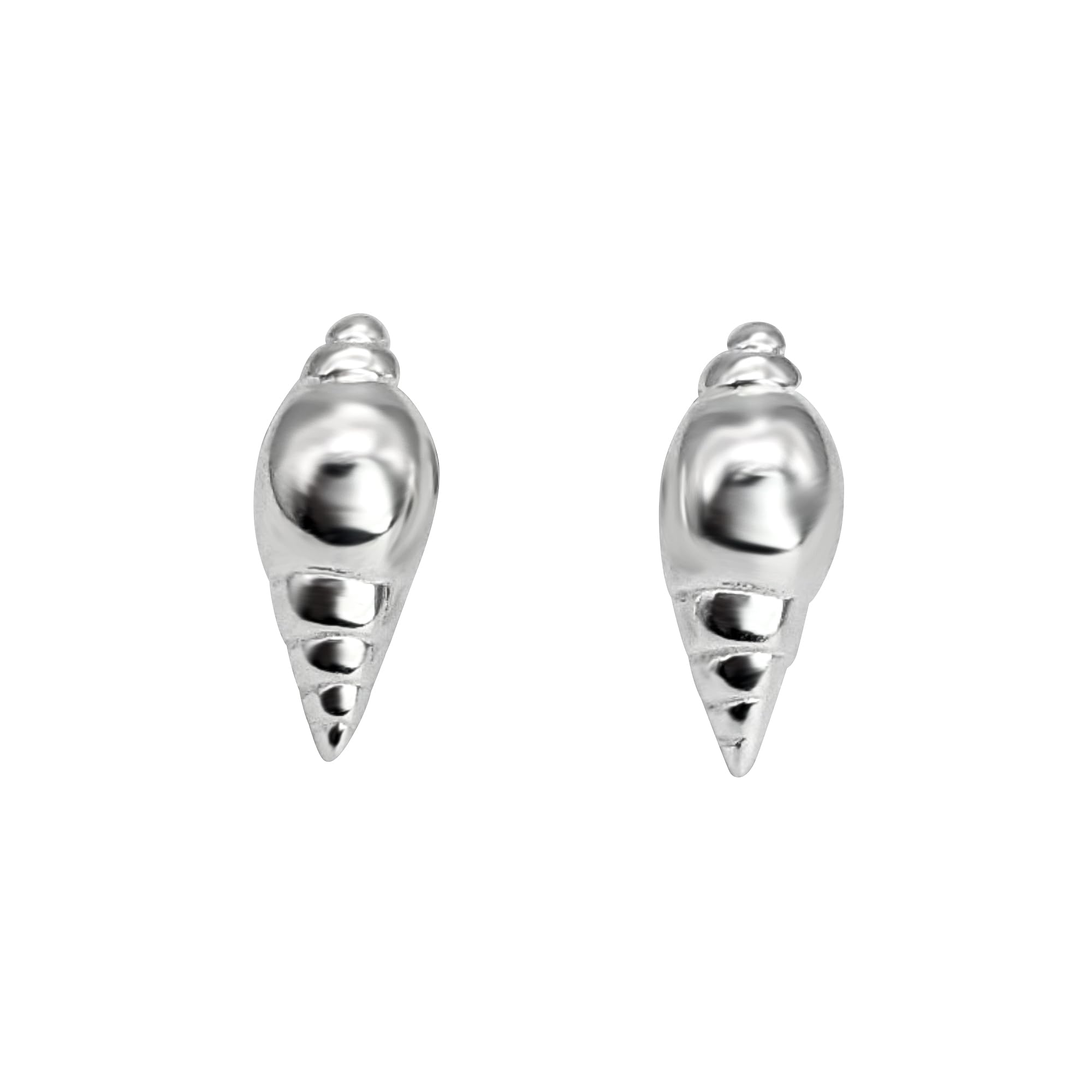 81stgeneration Pendientes Concha Plata de Ley | Pendientes Concha Caracol Estilo Sirena Plata 925 | Joyería Marina Mujer | Lindos Regalos Cumpleaños Amantes Playa | Diseño Caracol Marino